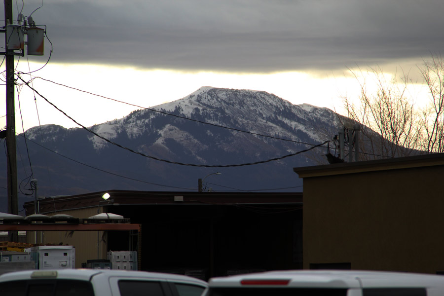 some snow on scout mountain