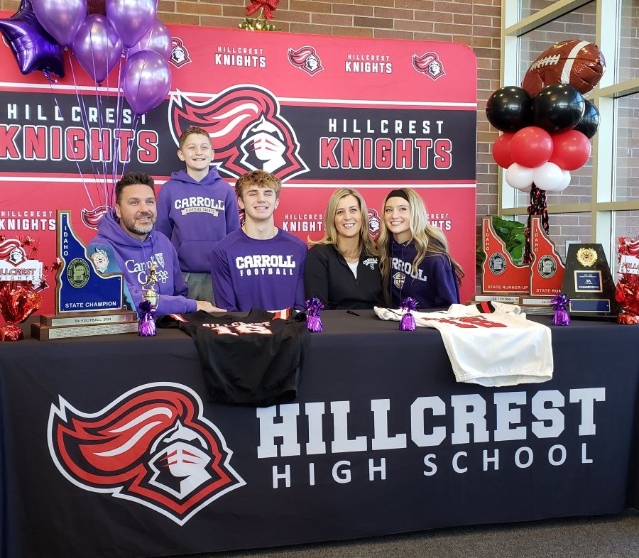 Hillcrest dual-threat quarterback Tyson Sweetwood signs with Carroll College in Montana