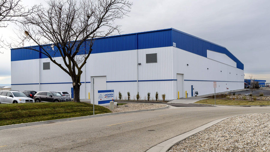 Construction of a new hangar for the Jackson Jet Center at the Boise Airport was finished by June of this year. A prior attempt to build the project collapsed in January 2024, killing three workers and injuring nine more. | Darin Oswald, Idaho Statesman