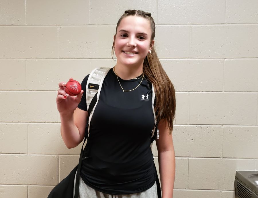 Firth's Daisha Sorensen earned the East Idaho Sports game ball after helping lead the Cougars to a win at Ririe. | Allan Steele, EastIdahoSports.com.