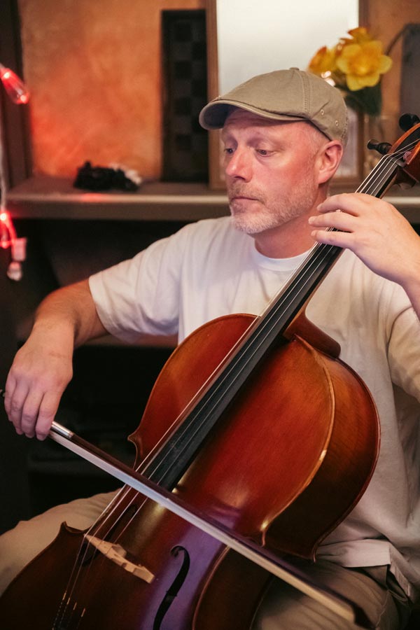Josh Smith plays a cello. | Cody Roberts, EastIdahoNews.com