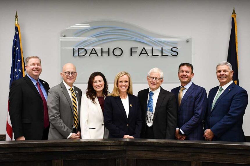 Idaho Falls Mayor Lisa Burtenshaw, center, and rest of the city council | Courtesy City of Idaho Falls
