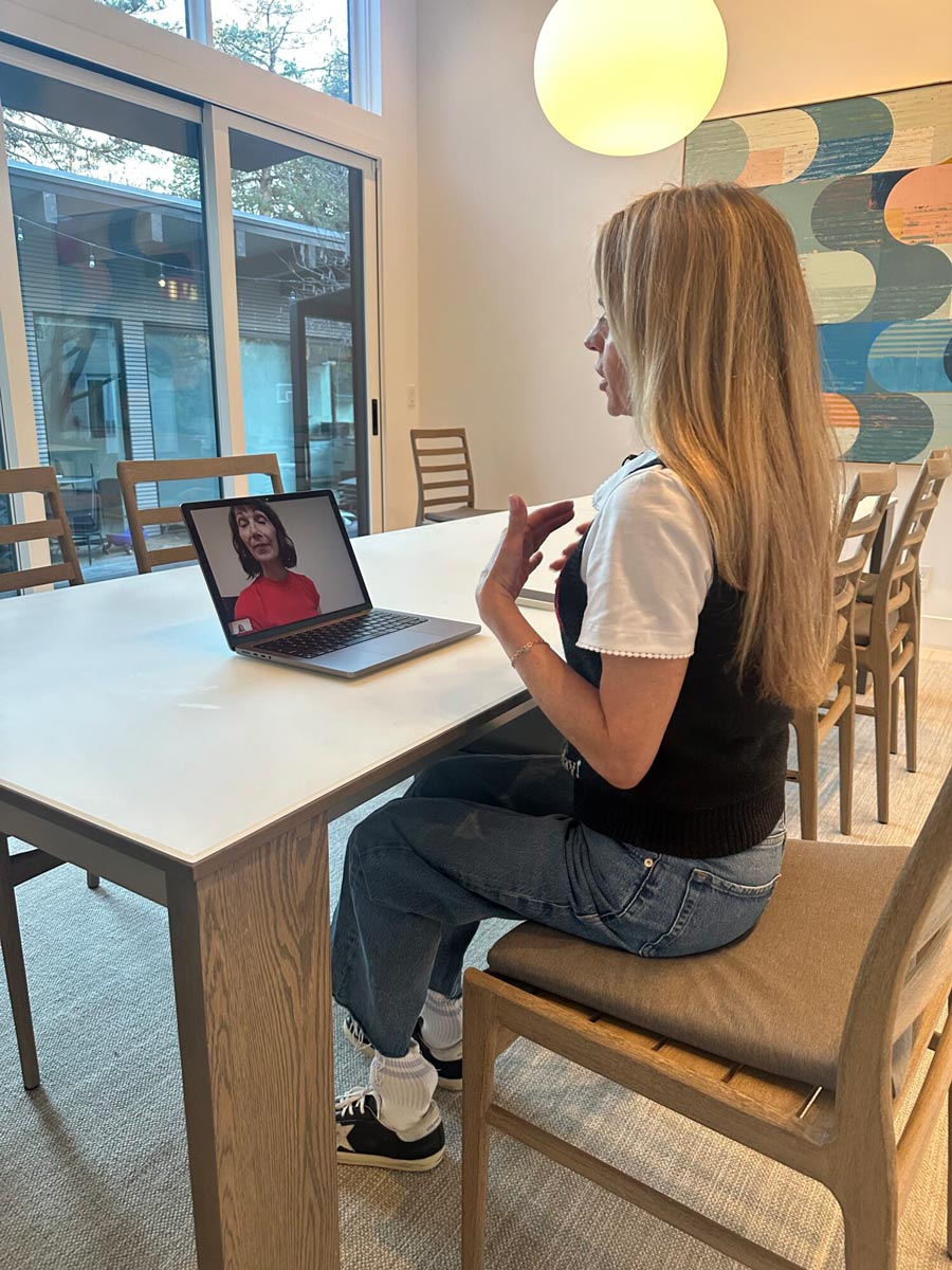 Heather Van Boerum speaks with Tamera Kendrick through FaceTime on Jan. 5, 2026. (Dan Rascon, KSL)