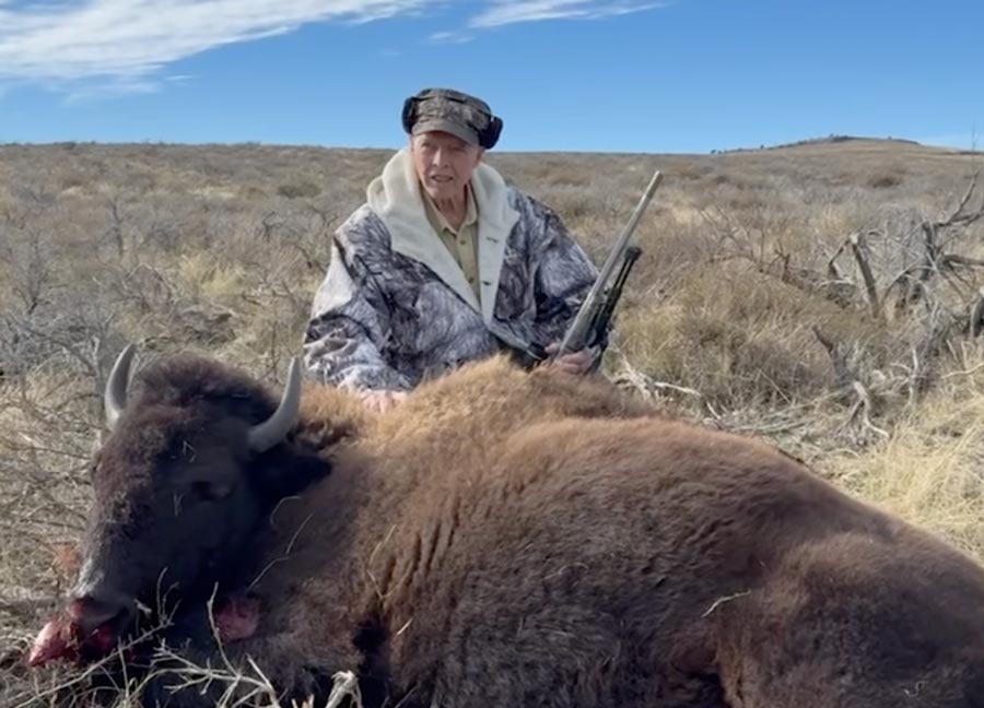 Local 95-year-old gets his bison
