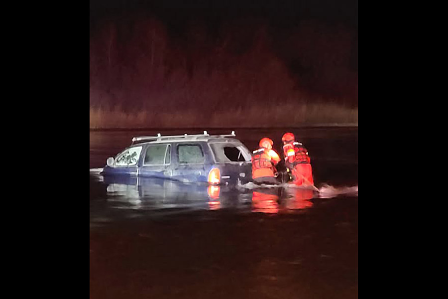 Driver rescued from icy waters in Bingham County