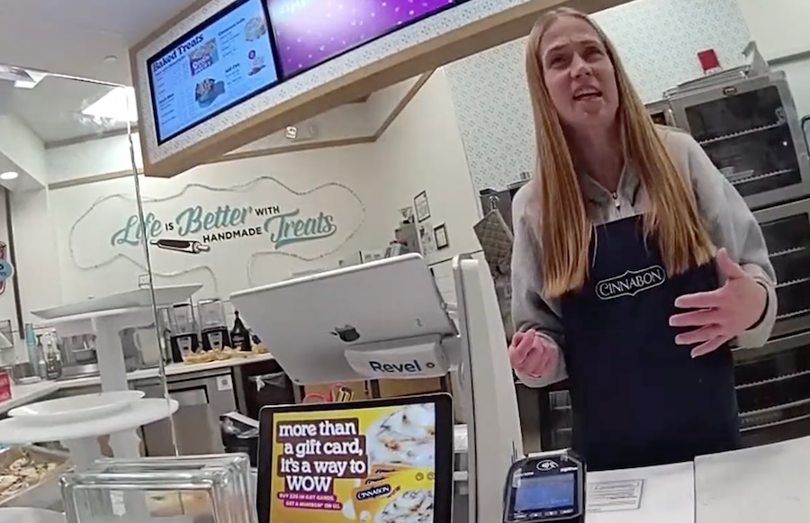 Police release bodycam footage of Cinnabon worker fired after racist tirade at mall