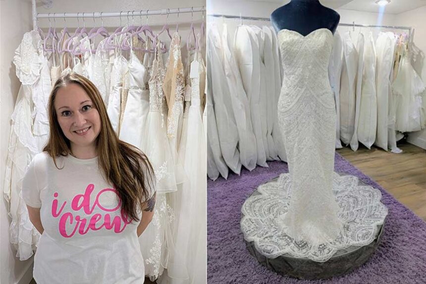 Heather Gonzalez launched Here Comes the Bride On a Budget in 2023. She opened a brick-and-mortar location at 155 South 2nd Avenue in Pocatello last year. | Courtesy Heather Gonzalez