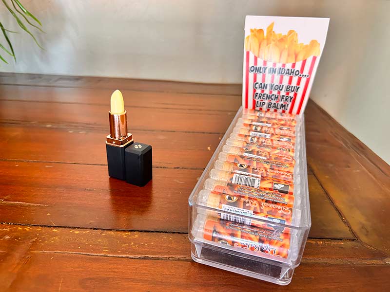 Kay Walker's french fry lip balm | Rett Nelson, EastIdahoNews.com