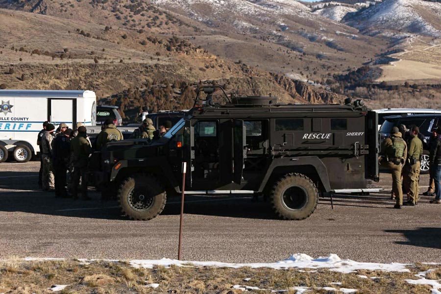 BCSO investigating an incident with a barricaded man on Thursday morning. | Daniel V. Ramirez, EastIdahoNews.com