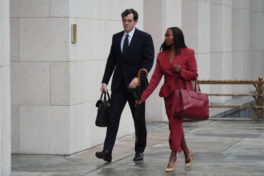 Adam Mosseri, CEO of Instagram, arrives in court to testify in a landmark social media case that seeks to hold tech companies responsible for harms to children, Wednesday, Feb. 11, 2026, in Los Angeles.
