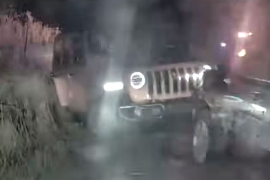 Screenshot from the crticital incident on County Line Road on Dec. 17. | Courtesy Bonneville County Sheriff's Office