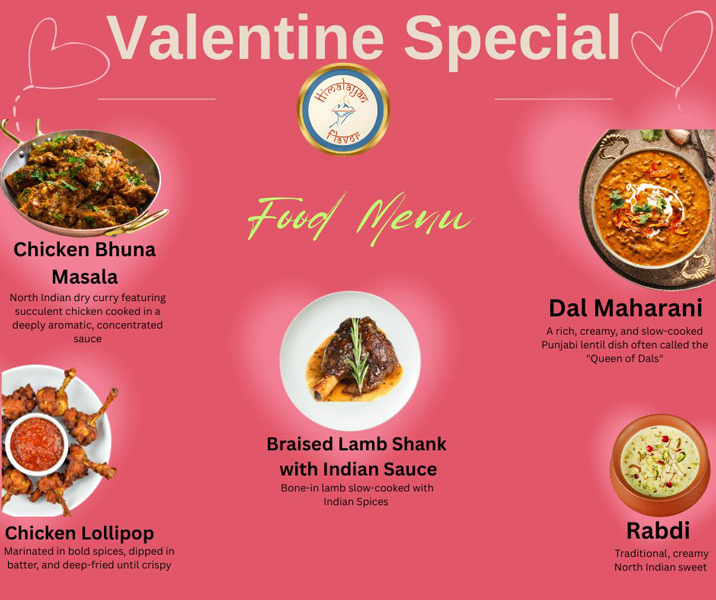 Himalayan Flavor's Valentine's Day menu. | Facebook 