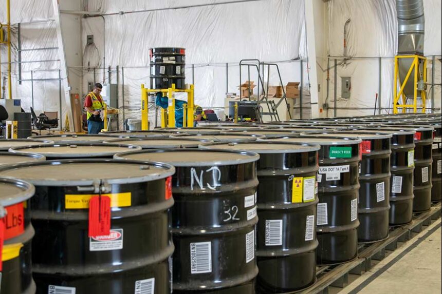 Barrels of radioactive waste with Idaho Cleanup Project | Facebook photo