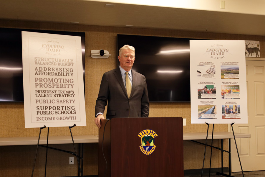 Gov. Little addresses recent budget cuts, water concerns during visit to eastern Idaho