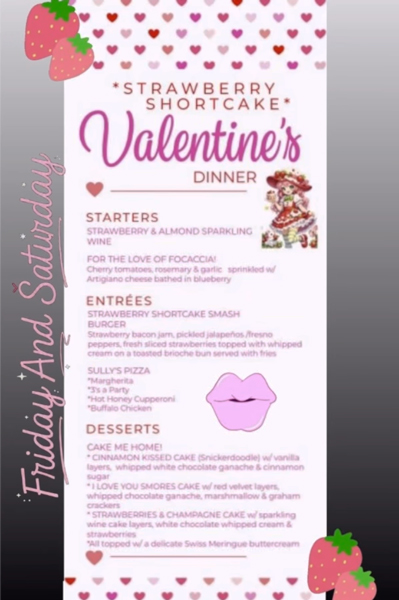 Sully's Gastropub's Valentine's Day menu. | Facebook