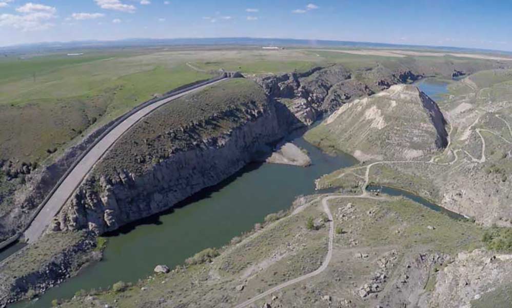 An aerial view of the Teton Dam in 2016. | EastIdahoNews.com file photo