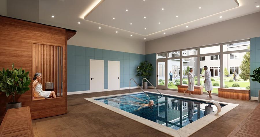 Homestead Assisted Living is growing with a new project already underway in White Owl Business Park. The new facility will feature an indoor pool among many other amenities. | Courtesy Trellis Development