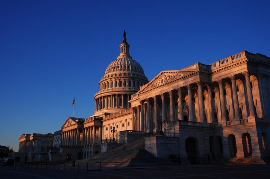 Shown is the U.S. Capitol in Washington, Tuesday, Feb. 24, 2026, ahead of President Donald Trump's State of the Union address Tuesday. | Matt Rourke, Associated Press
