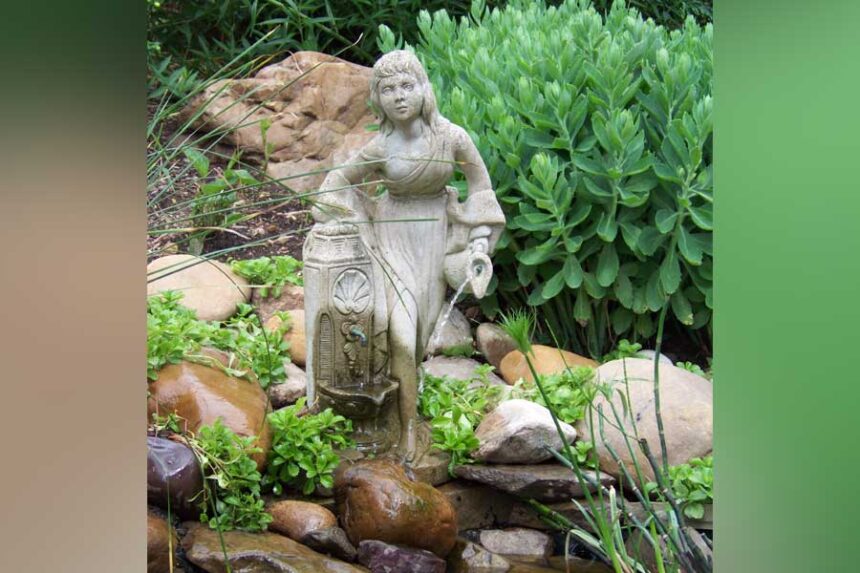 garden fountain
