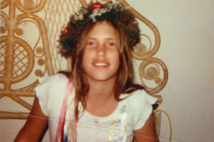 In this handout image, Sarah Geer is seen posing for a picture before she went missing in 1982.