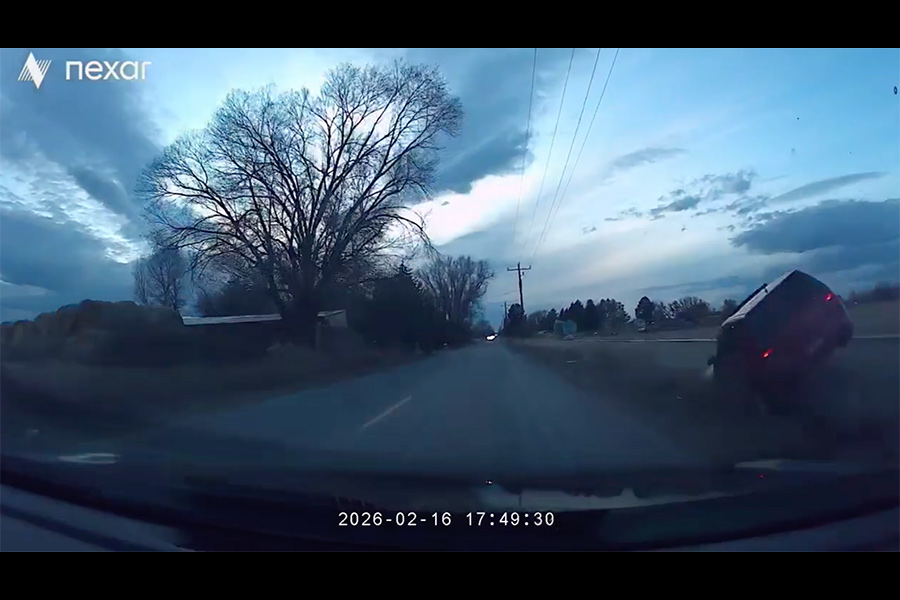 WATCH: Dashcam footage shows harrowing rollover crash that hospitalized one