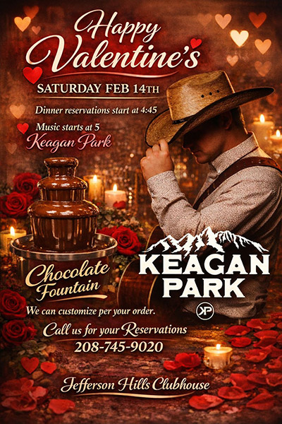 Jefferson Hills Clubhouse's Valentine's Day menu. | Facebook 