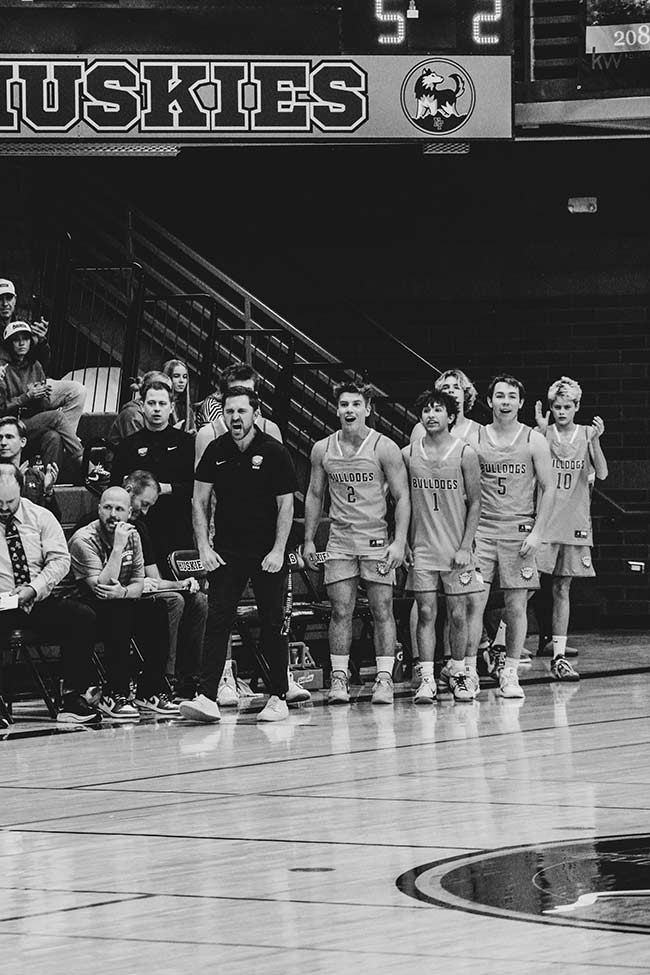 Jordan Hamilton, left of his team, during a recent Ririe Bulldogs game | Courtesy Logan Hamilton