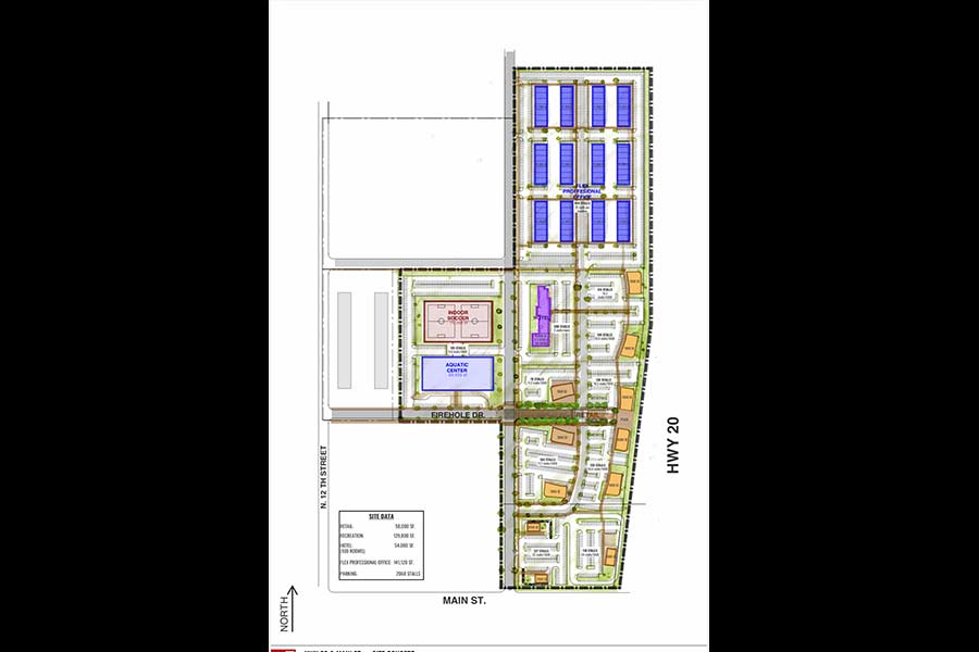 Map showing layout for Madison Common development. | Courtesy Jake Thompson