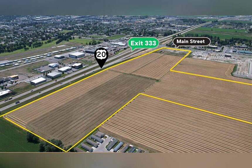 Site where Madison Commons, a new mixed-use development off exit 333 in Rexburg, will be built. | Courtesy Jake Thompson