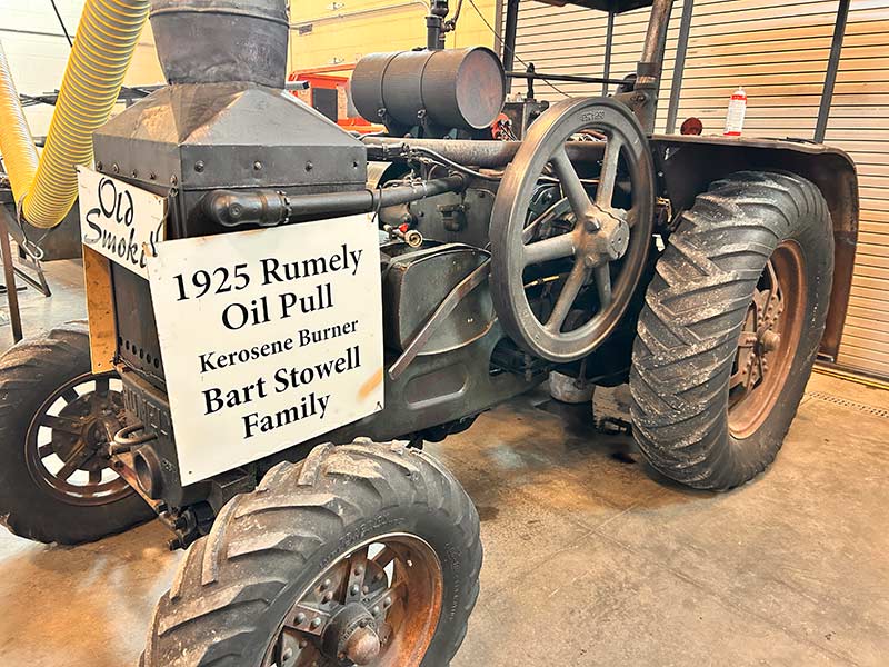 Old tractor on display inside Rigby High School's Technology building, where the Rigby FFA students have class. | Rett Nelson, EastIdahoNews.com
