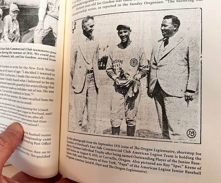 Photo from Simpson's book showing Gordon after his American Legion regional championship victory. | Rett Nelson, EastIdahoNews.com