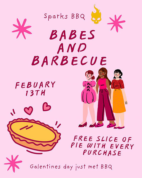 Sparks BBQ's Galentine's Day special. | Facebook 