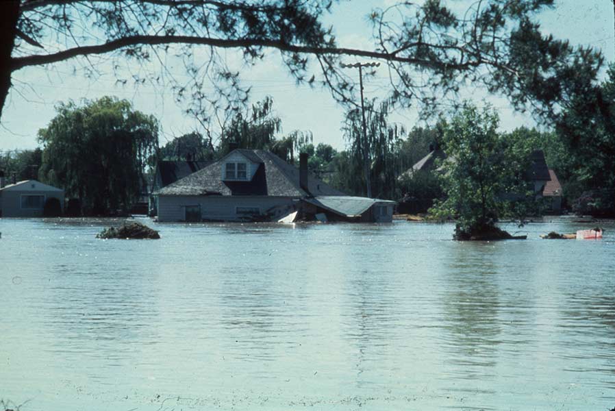 A Rexburg home impacted by the Teton Dam collapse. | Courtesy BYU-Idaho
