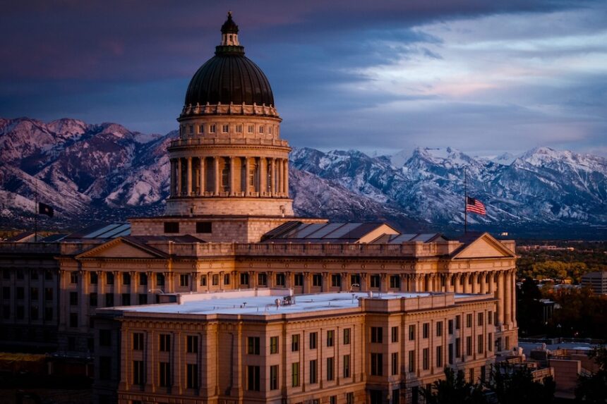 The Capitol in Salt Lake City is pictured on Monday, May 6, 2024. (Photo by Spenser Heaps for Utah News Dispatch)
