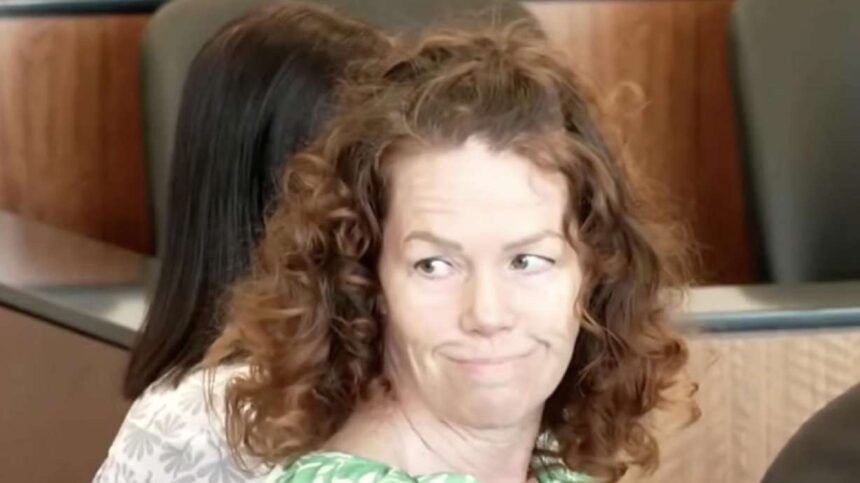 Meggan Sundwall smiles at someone behind her shortly before her verdict is read on Tuesday. She was found guilty of manslaughter but not aggravated murder as charged. | Paola Montenegro