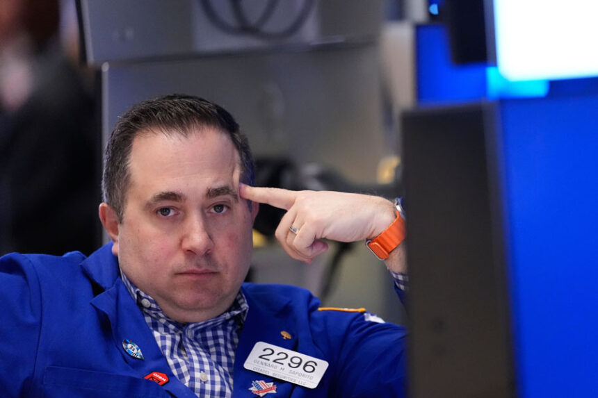 Gennaro Saporito works on the floor at the New York Stock Exchange in New York, Friday, March 6, 2026. | Seth Wenig, Associated Press