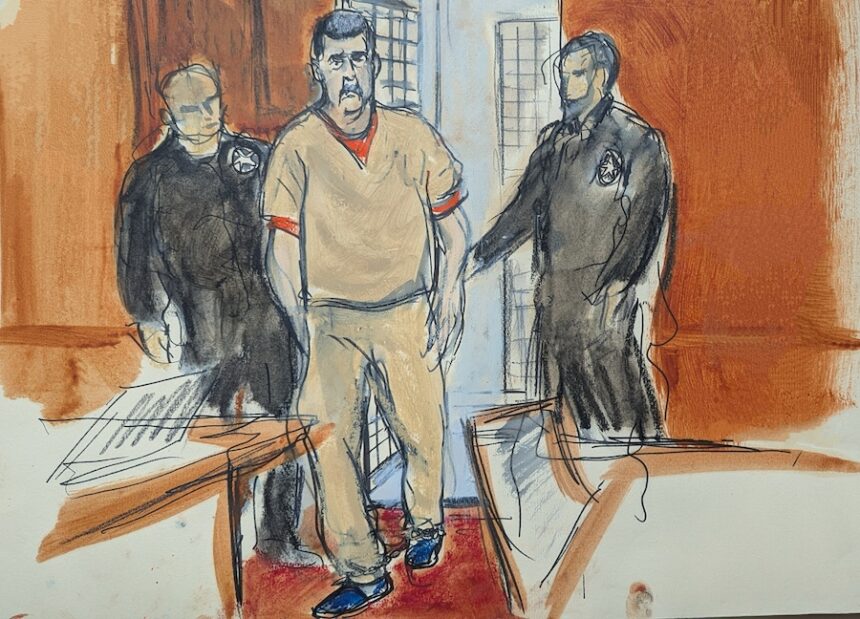 Former Venezuelan President Nicolas Maduro is escorted into a Manhattan federal courtroom, Thursday, March 26, 2026, in New York.