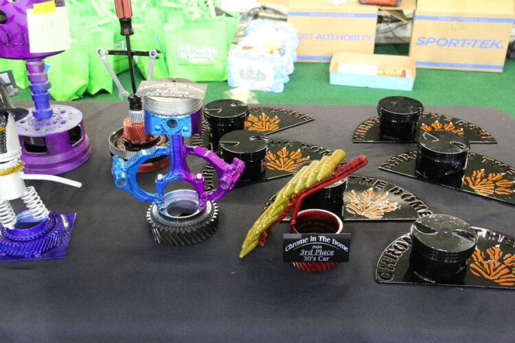 Chrome in the Dome 2026 trophies