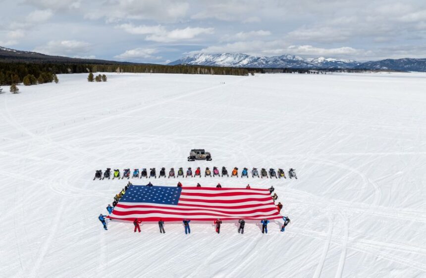 High Flight and flag