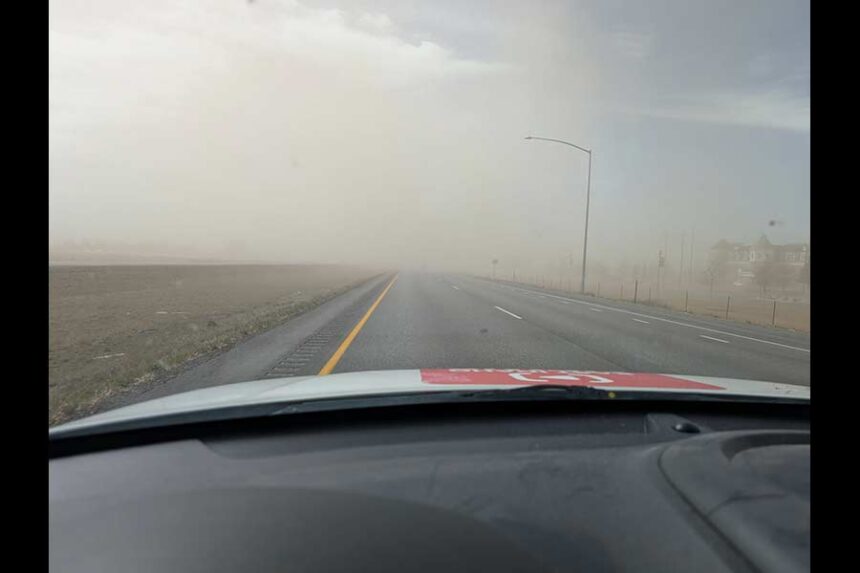 Conditions on Interstate 15 south of Idaho Falls near Melaleuca. | Kalama Hines, EastIdahoNews.com