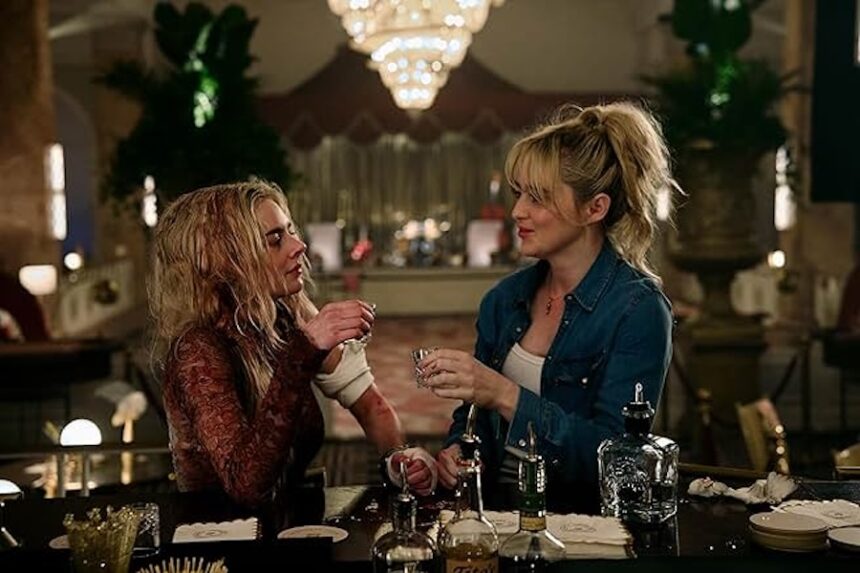 Kathryn Newton, as Faith MacCaullay, and Samara Weaving, as Grace MacCaullay, in a scene from "Ready or Not 2: Here I Come," a film that hit theaters Friday, March 20, 2026.
