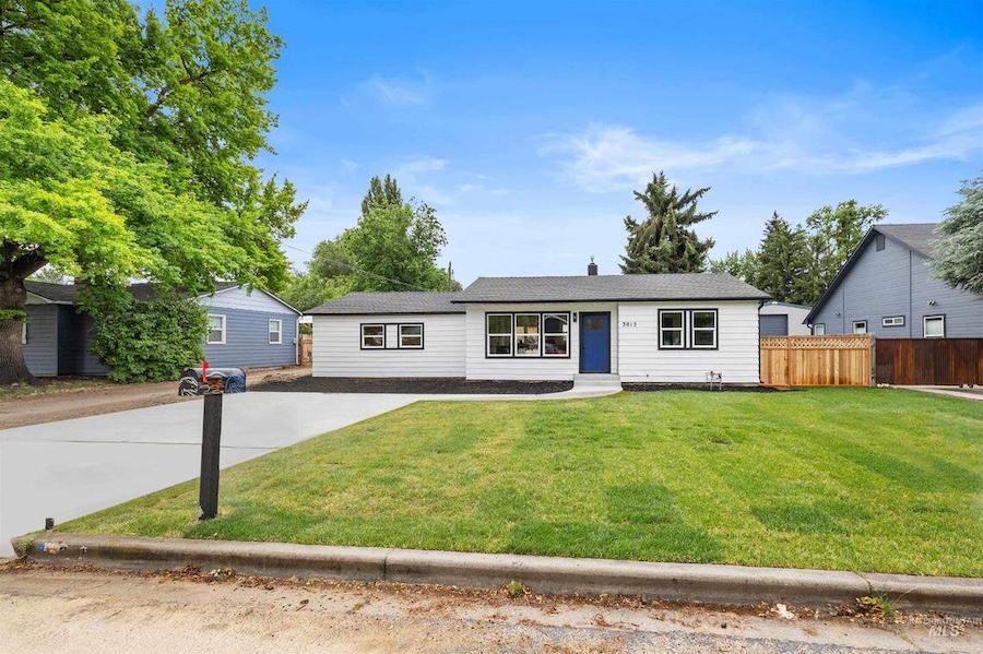 An “after” photo shows the Boise house that won HomeVestors of America’s Ugliest House of the Year contest in 2025 after undergoing renovations.