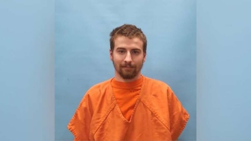 Ivan Miller, 22, of Blakesburg, Iowa, was charged Thursday, March 5, 2026, with brutally killing three Utah women at random in Wayne County the day before. Police say he told them the killings "had to be done" because he wanted the women's vehicles. | Archuleta County Detention Center