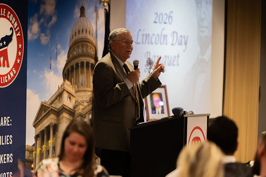 Lt. Gov. Scott Bedke filling in for Gov. Brad Little as the keynote speaker for the 2026 Lincoln Day Banquet. | Daniel V. Ramirez, EastIdahoNews.com