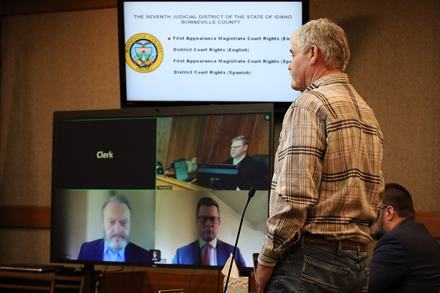 David Price during his initial appearance in court. | Kaitlyn Hart, EastIdahoNews.com