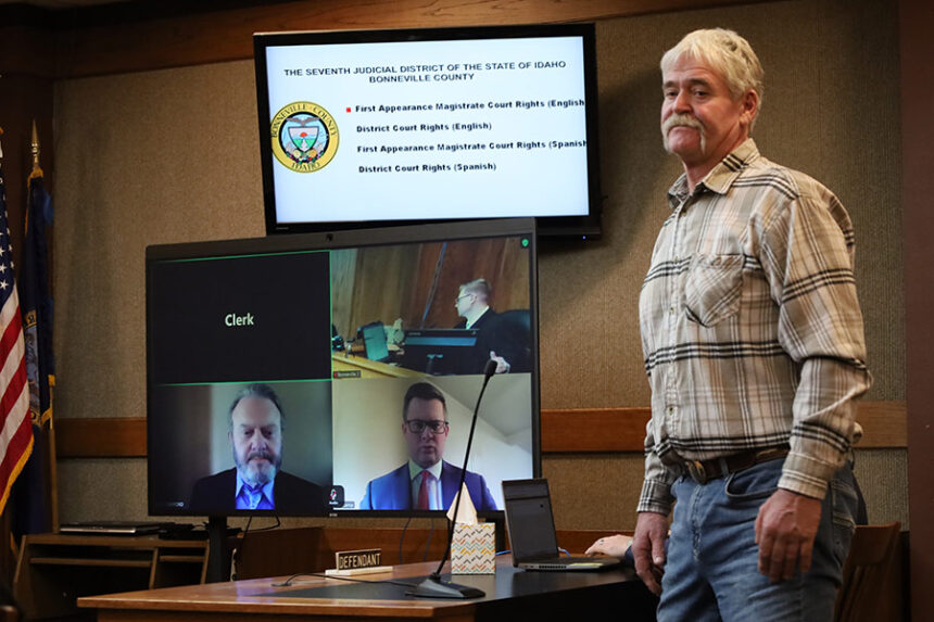 David Price during his initial appearance in court. | Kaitlyn Hart, EastIdahoNews.com