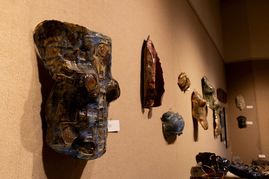 A few of the pieces of art for sale from Gooding Artist Tom Pritscher at The Art Museum of Eastern Idaho's Off-the-Wall sale this weekend. | Daniel V. Ramirez, EastIdahoNews.com