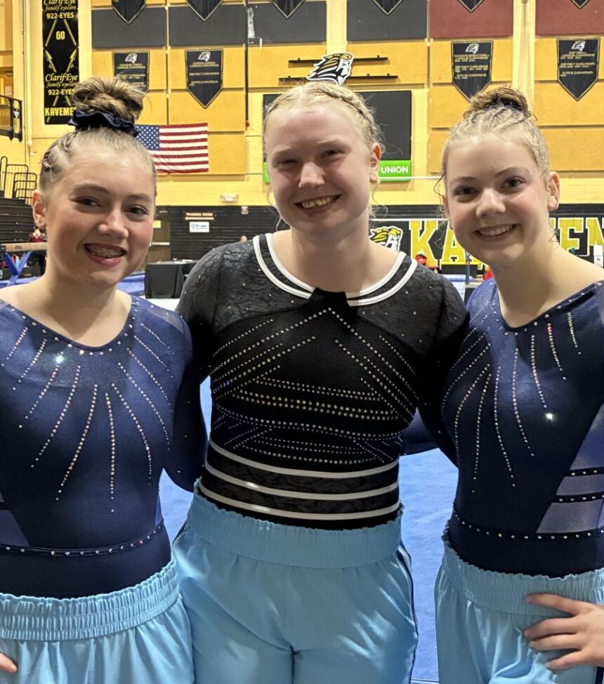 Avalanche Gymnasts Payton Robertson, Amelia Frerichs, and Marie Myrup competed at the Idaho State Championships over the weekend.