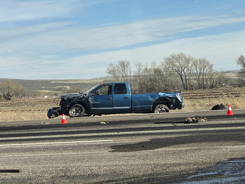 A septic struck and a pickup collided in Bonneville County. | Courtesy photo