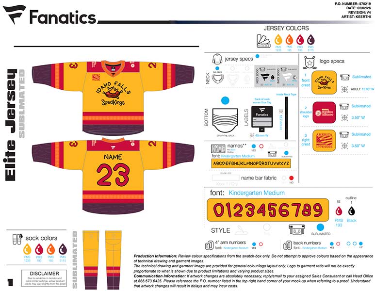 A flyer showing what the custom jerseys will look like. | Courtesy Rob Sparks